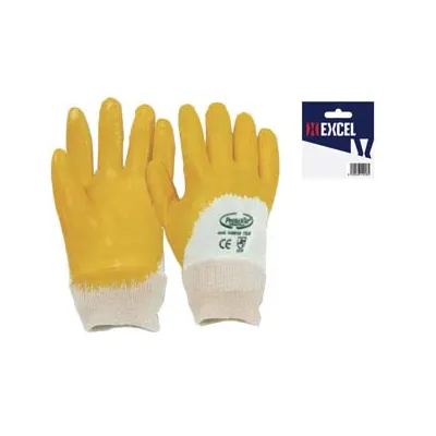 GUANTI DA LAVORO IMPREGNATO IN  NBR COLORE GIALLO