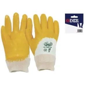 GUANTI DA LAVORO IMPREGNATO IN  NBR COLORE GIALLO