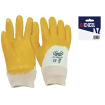 GUANTI DA LAVORO IMPREGNATO IN  NBR COLORE GIALLO