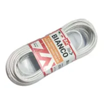 CAVETTO ACCIAIO OTTONATO RIVESTITO IN PVC BIANCO