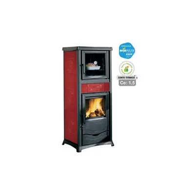 STUFA A LEGNA ROSSELLA PLUS FORNO EVO 9