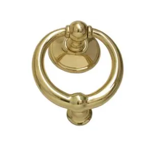 BATTENTE RING IN OTTONE LUCIDO