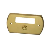 CAMPANELLO OVALE CON PULSANTE IN OTTONE