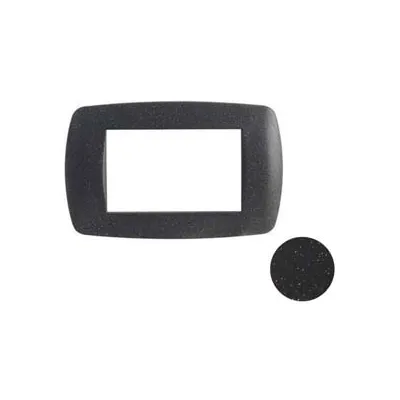 PLACCA 3 POSTI "MILLENNIUM" NERO FLASH