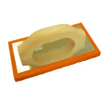 FRATTONE IN SPUGNA ARANCIO MANICO LEGNO