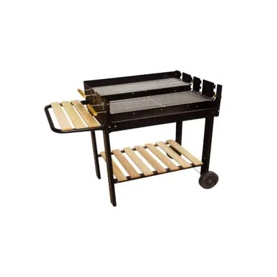 BARBECUE RETTANGOLARE CON RIPIANI LEGNO "TEXAS"