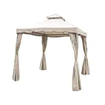 GAZEBO IN METALLO CON CHIUSURE LATERALI