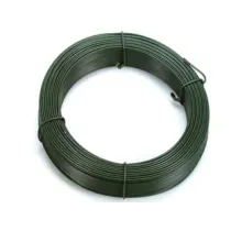 FILO FERRO ZINCATO E PLASTIFICATO VERDE IN MATASSE MT.100