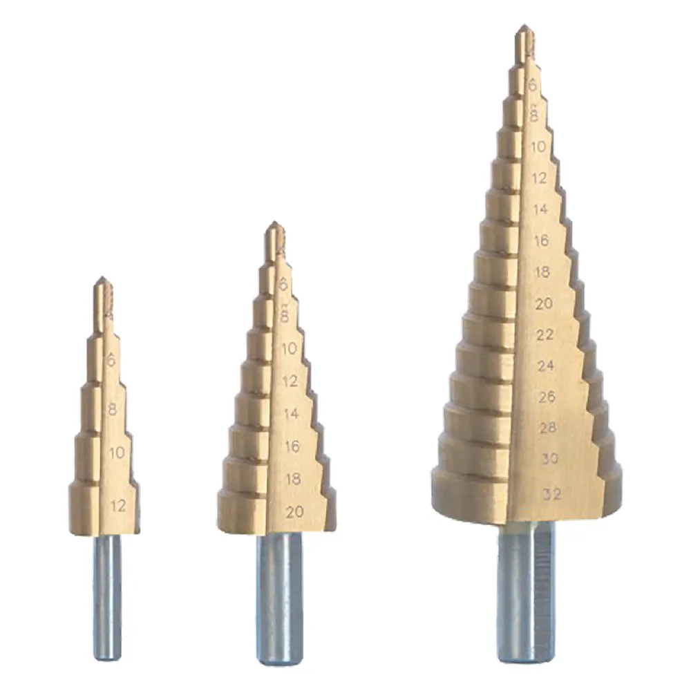 FRESA CONICA A GRADINI HSS IN SET 3 pezzi FRESA CONICA A GRADINI HSS IN SET 3 pezzi