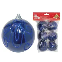 SFERE CON GLITTER COLORE BLU