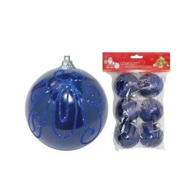 SFERE CON GLITTER COLORE BLU