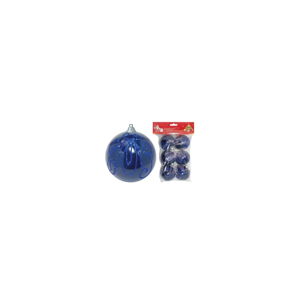 SFERE CON GLITTER COLORE BLU