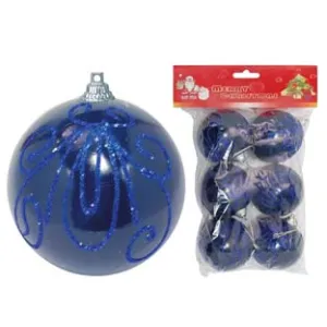 SFERE CON GLITTER COLORE BLU