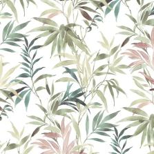 "Exotic Leaves" wallpaper by the meter