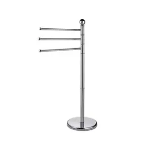 PORTA ASCIUGAMANI A PIANTANA IN ACCIAIO INOX