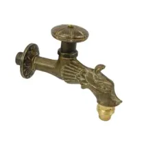 RUBINETTO ARTISTICO IN OTTONE A VITONE BRONZO ANTICATO