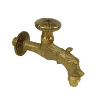 RUBINETTO ARTISTICO IN OTTONE A VITONE ORO ANTICATO