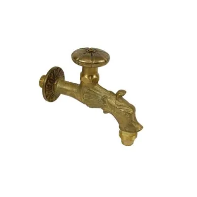 RUBINETTO ARTISTICO IN OTTONE A VITONE ORO ANTICATO