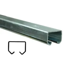 BINARIO CON FORI PER PORTE SCORREVOLI