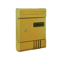 CASSETTA POSTALE IN METALLO PER ESTERNI BRONZATA