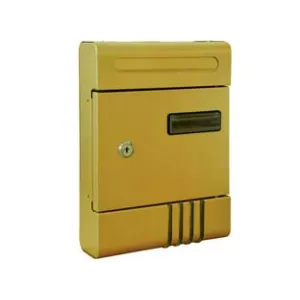 CASSETTA POSTALE IN METALLO PER ESTERNI BRONZATA