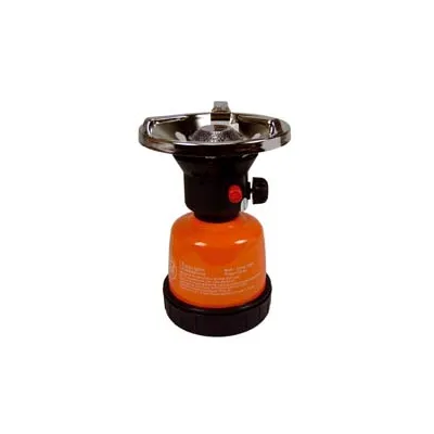 FORNELLINO GAS CAMPING IN METALLO ACCENSIONE PIEZO ELETTRICA