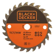 LAMA TCT PER MINI SEGA CIRCOLARE 'A7525-XJ' ø 85 mm foro 10 mm - 24 denti LAMA TCT PER MINI SEGA CIRCOLARE 'A7525-XJ' ø 85 mm foro 10 mm - 24 denti