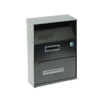 CASSETTA POSTALE PORTARIVISTE PER ESTERNI NERA
