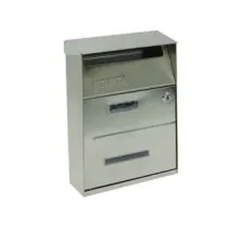 CASSETTA POSTALE PORTARIVISTE PER ESTERNI IN ACCIAIO INOX SATINATO