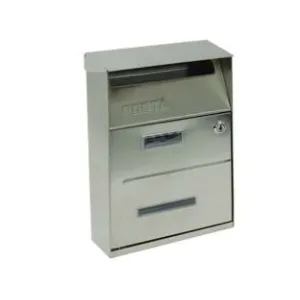 CASSETTA POSTALE PORTARIVISTE PER ESTERNI IN ACCIAIO INOX SATINATO