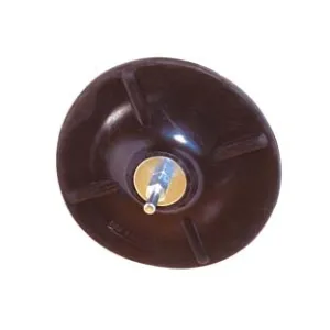 PLATORELLI DI GOMMA CON CODOLO MM.6