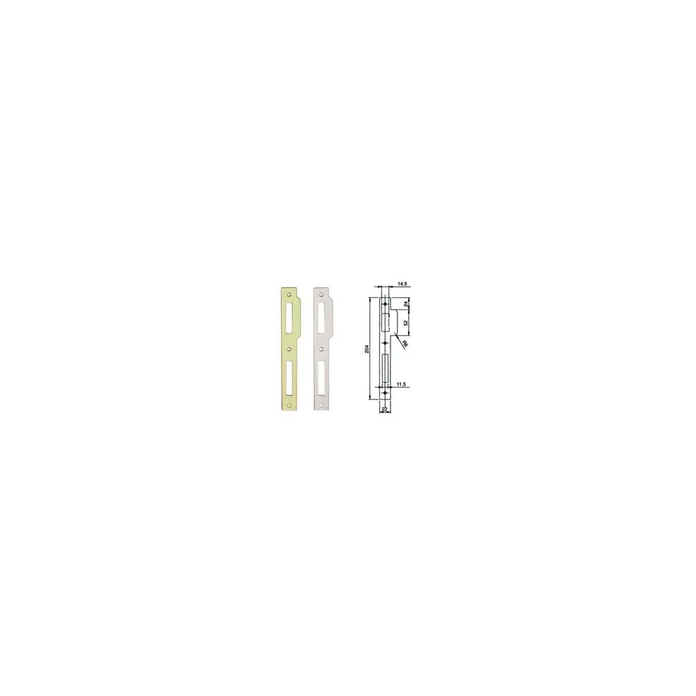 CONTROPIASTRA PIANA PER SERRATURE SERIE 200N-221N
