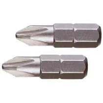 INSERTI A CROCE PHILLIPS IN BLISTER PER AVVITATORI MM.25