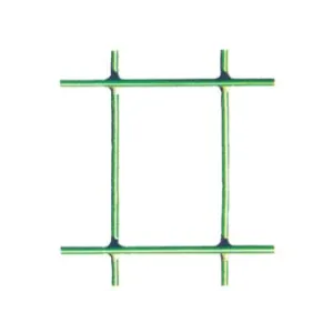 RETE ELETTROSALDATA ZINCATA PLASTIFICATA VERDE ROTOLO MT.25