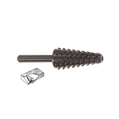 FRESA-RASPA CONICA ROTATIVA PER LEGNO