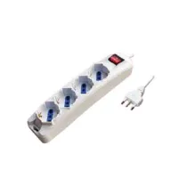MULTIPRESA 4 POSTI CON SCHUKO E CON INTERRUTTORE