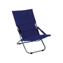SEDIA POLTRONA ACCIAIO PIEGHEVOLE BLU