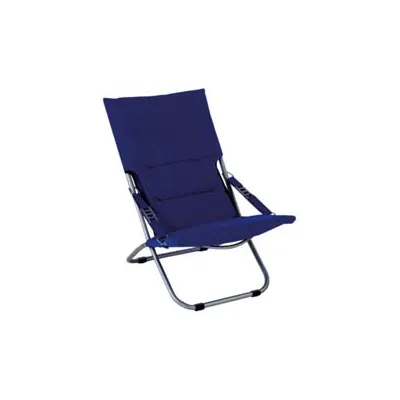 SEDIA POLTRONA ACCIAIO PIEGHEVOLE BLU
