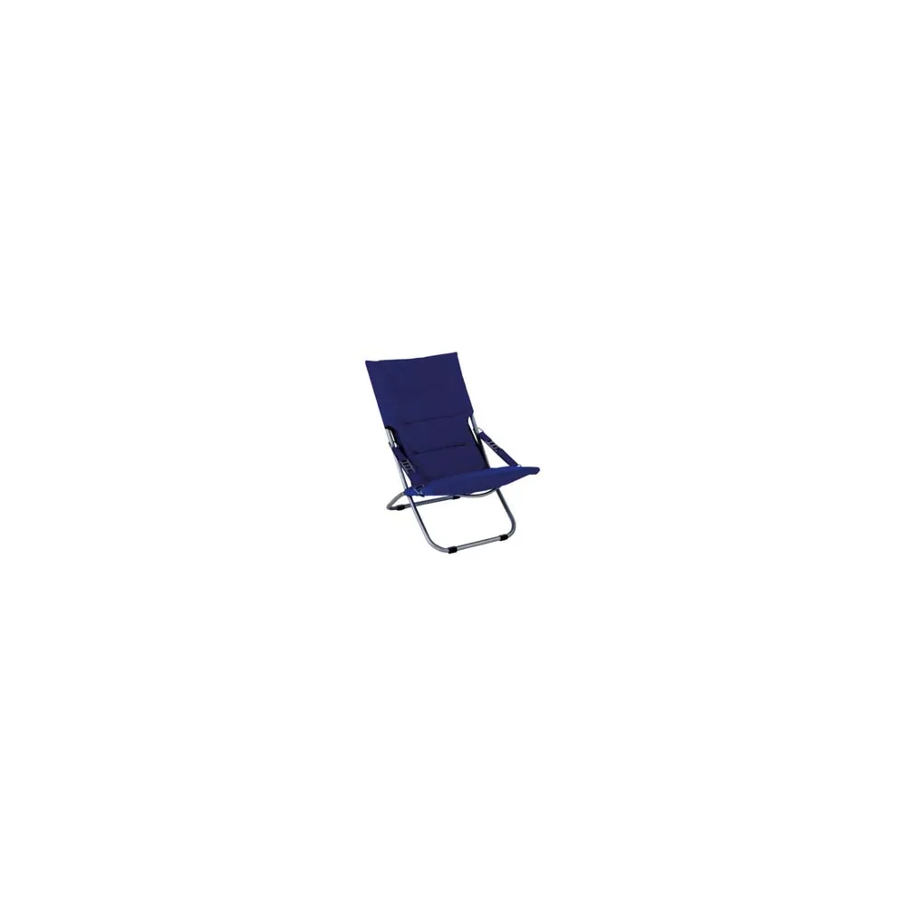 SEDIA POLTRONA ACCIAIO PIEGHEVOLE BLU