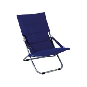 SEDIA POLTRONA ACCIAIO PIEGHEVOLE BLU