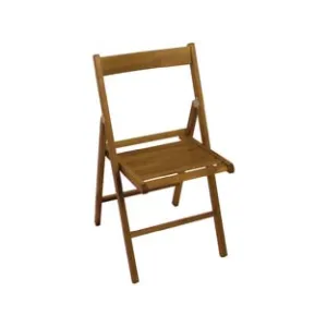 SEDIA BIRRERIA PIEGHEVOLE IN LEGNO SCURO