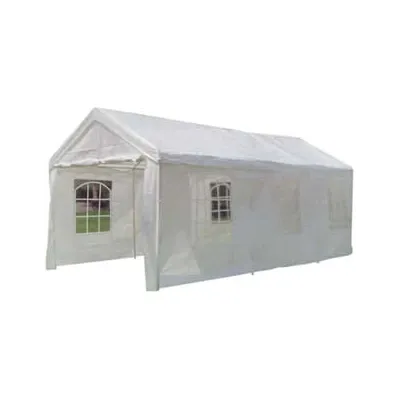 GAZEBO CARPORT BIANCO