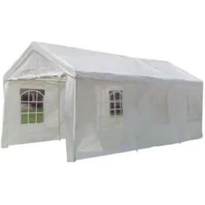 GAZEBO CARPORT BIANCO