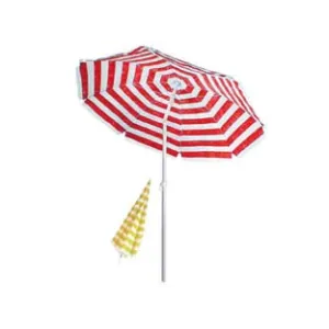 OMBRELLONE DA SPIAGGIA IN TNT A RIGHE TONDO CM.180