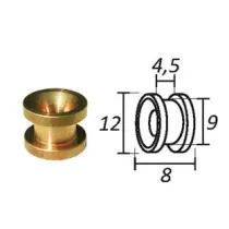 PASSAFILO IN OTTONE PER TESTINE CON SEDE