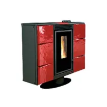 STUFA A PELLET ELISIR CANALIZZATA 7 KW BORDEAUX