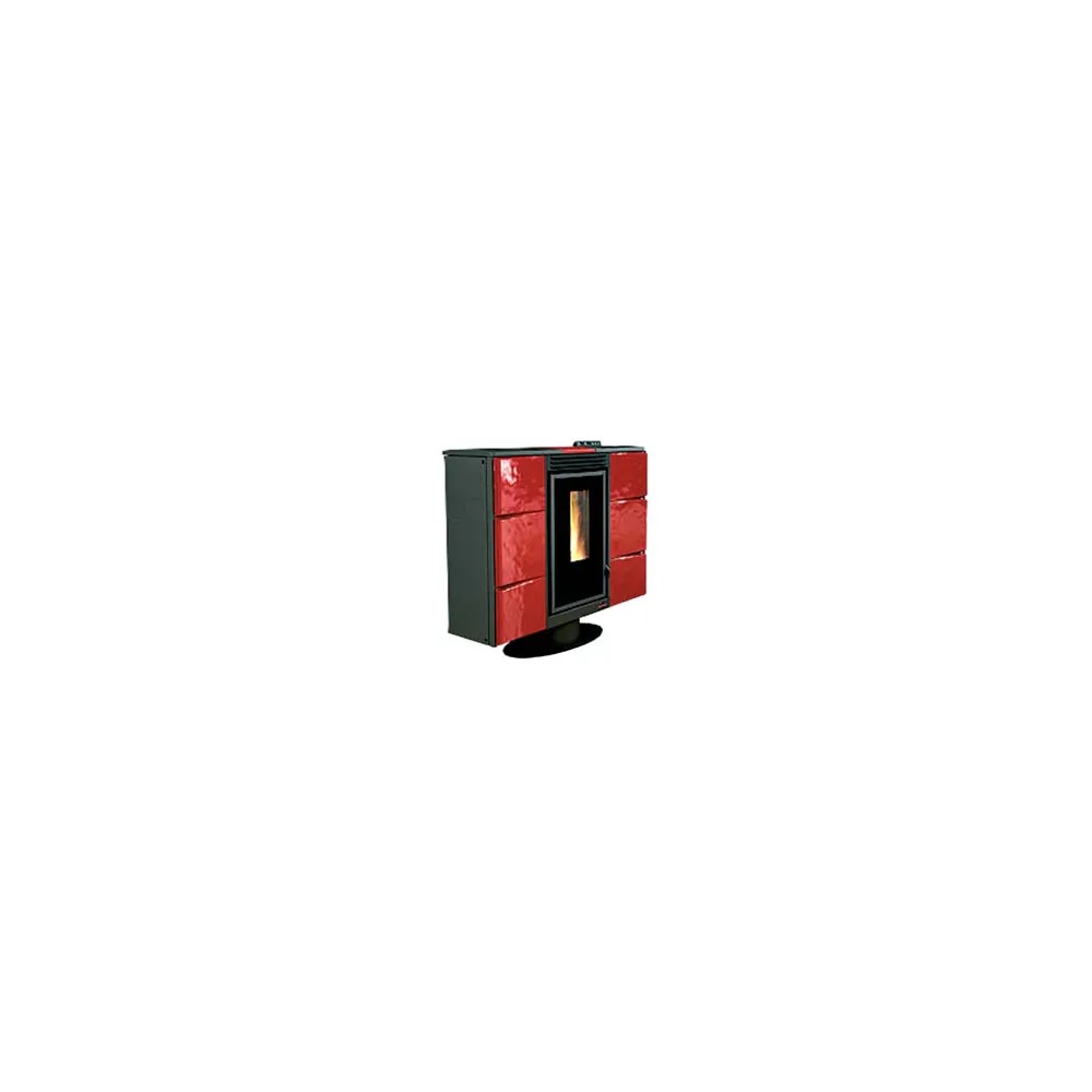 STUFA A PELLET ELISIR CANALIZZATA 7 KW BORDEAUX