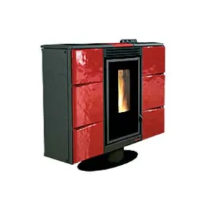 STUFA A PELLET ELISIR CANALIZZATA 7 KW BORDEAUX