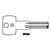 CHIAVI PUNZONATE PER CILINDRI AGB 7 SPINE PROFILO PIATTO AGB8