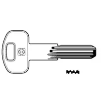 CHIAVI PUNZONATE PER CILINDRI SECUREMME 10 SPINE SCM1R